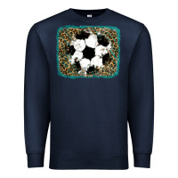 Navy glitter football leopard Premium Sweatshirt - RanaPortraitStore