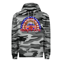 Slate Camo america rainbow Premium Hoodie - BarkalooDesign