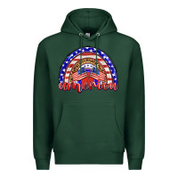 Sports Green america rainbow Premium Hoodie - BarkalooDesign