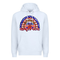 White america rainbow Premium Hoodie - BarkalooDesign