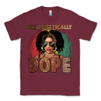 Burgundy Unapologetically dope Classic Tee - FaDigitalArtStudio