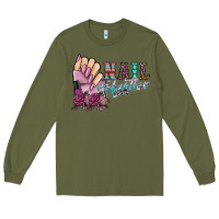 Army Green nail hustler Long Sleeve Tee - SublimationCraftShop
