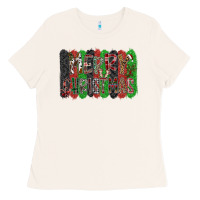 Bone Merry Christmas Ladies Tee - CowhideDigitalArt