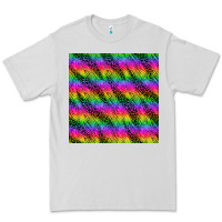 Dove Grey neon rainbow leopard zebra seamless pattern Premium Tee - BundleAndBundleShop