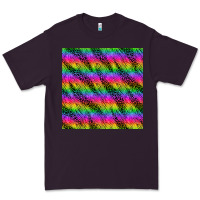 Plum neon rainbow leopard zebra seamless pattern Premium Tee - BundleAndBundleShop