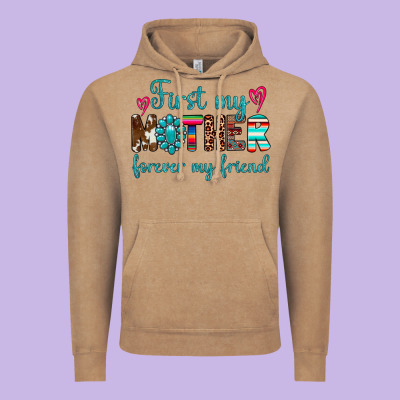 First My Mother Forever My Friend Vintage Hoodie Designed By Artiststas