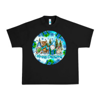 Black merry christmas Urban Heavy Tee - CowhideDigitalArt