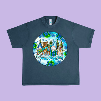 Merry Christmas Urban Heavy Tee Designed By Cowhidedigitalart