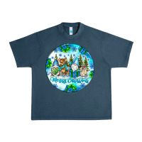 Midnight Navy merry christmas Urban Heavy Tee - CowhideDigitalArt
