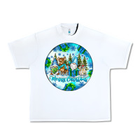 White merry christmas Urban Heavy Tee - CowhideDigitalArt