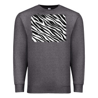 Charcoal Heather zebra background Premium Sweatshirt - RanaPortraitStore