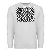 Dove Grey zebra background Premium Sweatshirt - RanaPortraitStore