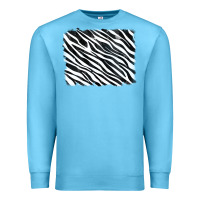 Ocean Blue zebra background Premium Sweatshirt - RanaPortraitStore