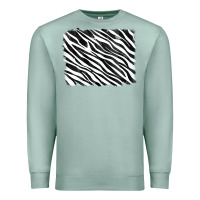 Seafoam zebra background Premium Sweatshirt - RanaPortraitStore