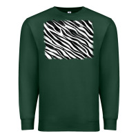 Sports Green zebra background Premium Sweatshirt - RanaPortraitStore