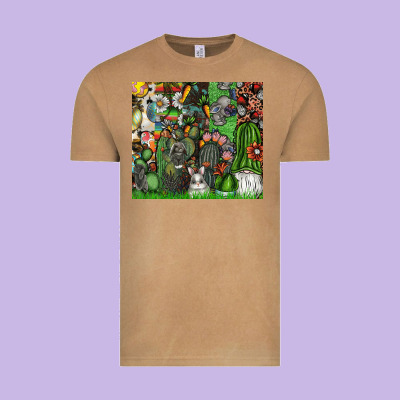 Easter Vintage Tee Designed By Cowhidedigitalart
