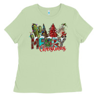 Matcha Merry Christmas Ladies Tee - CowhideDigitalArt