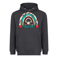 Smoke Baseball Rainbow Heavyweight Hoodie - RanaPortraitStore