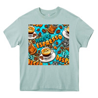Arona more espresso less despresso coffee with leopard seamless pattern bbs Heavy Core Tee - BundleAndBundleShop
