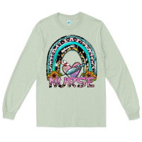 Matcha nurse rainbow Long Sleeve Tee - SublimationCraftShop