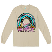 Mushroom nurse rainbow Long Sleeve Tee - SublimationCraftShop