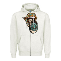 Oatmeal Heather Turquoise Gemstone Leopard Cowhide Tongue Zipper Hoodie - Jasminsmagicworld