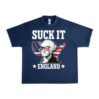 Navy funny george washington suck it england Urban Heavy Tee - DesigneFamous