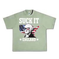 Oil Green funny george washington suck it england Urban Heavy Tee - DesigneFamous