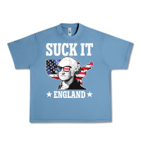 Pebble Blue funny george washington suck it england Urban Heavy Tee - DesigneFamous