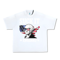 White funny george washington suck it england Urban Heavy Tee - DesigneFamous