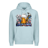 Blue Mist dad life beer and tools Premium Hoodie - BarkalooDesign