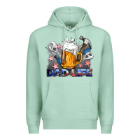 Seafoam dad life beer and tools Premium Hoodie - BarkalooDesign