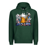 Sports Green dad life beer and tools Premium Hoodie - BarkalooDesign