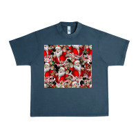 Midnight Navy Merry Christmas Urban Heavy Tee - CowhideDigitalArt