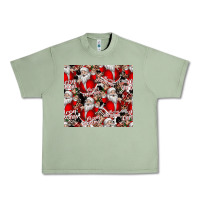 Oil Green Merry Christmas Urban Heavy Tee - CowhideDigitalArt