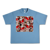 Pebble Blue Merry Christmas Urban Heavy Tee - CowhideDigitalArt