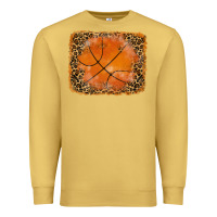 Antique Gold glitter leopard basketball background Premium Sweatshirt - RanaPortraitStore