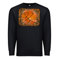 Black glitter leopard basketball background Premium Sweatshirt - RanaPortraitStore