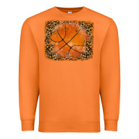 Carrot glitter leopard basketball background Premium Sweatshirt - RanaPortraitStore