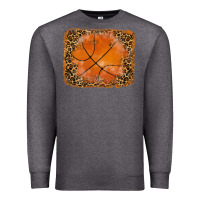 Charcoal Heather glitter leopard basketball background Premium Sweatshirt - RanaPortraitStore