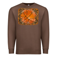 Chestnut glitter leopard basketball background Premium Sweatshirt - RanaPortraitStore