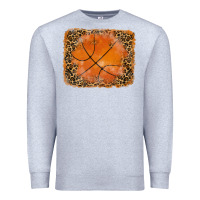 Heather Grey glitter leopard basketball background Premium Sweatshirt - RanaPortraitStore
