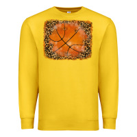 Lemon glitter leopard basketball background Premium Sweatshirt - RanaPortraitStore