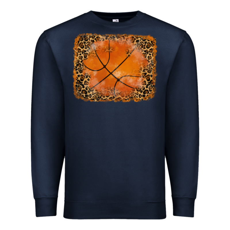 Glitter Leopard Basketball Background Premium Sweatshirt by RanaPortraitStore | Teevron