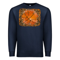 Navy glitter leopard basketball background Premium Sweatshirt - RanaPortraitStore