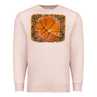 Pale Pink glitter leopard basketball background Premium Sweatshirt - RanaPortraitStore