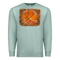 Seafoam glitter leopard basketball background Premium Sweatshirt - RanaPortraitStore