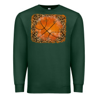 Sports Green glitter leopard basketball background Premium Sweatshirt - RanaPortraitStore