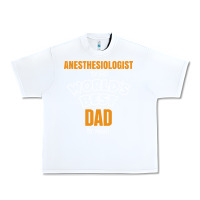 White anesthesiologist by day worlds best dad by night fathers day Urban Heavy Tee - linhVisuals