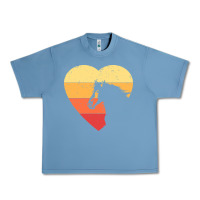 Pebble Blue Vintage Heart Horse Equestrian | Horse lover Urban Heavy Tee - linhVisuals